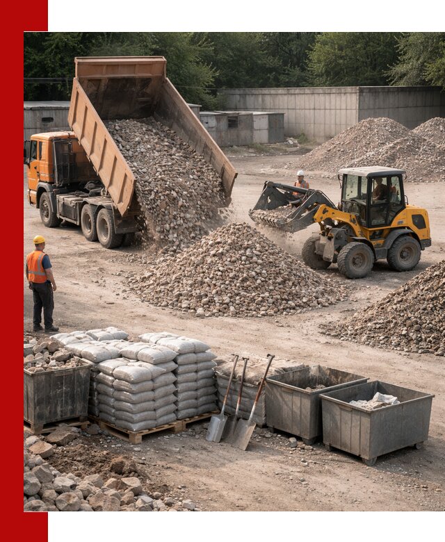 Вторичные материалы для отсыпки в Спасске-Дальнем — поставка и доставка