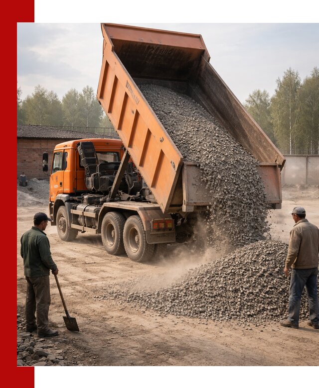 Доставка самосвалом 20 м3 в Спасске-Дальнем быстро и надежно