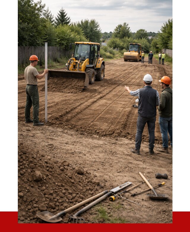 Планировка участка грунтом в Спасске-Дальнем от 4656 р ПРОНЕРУДСпс