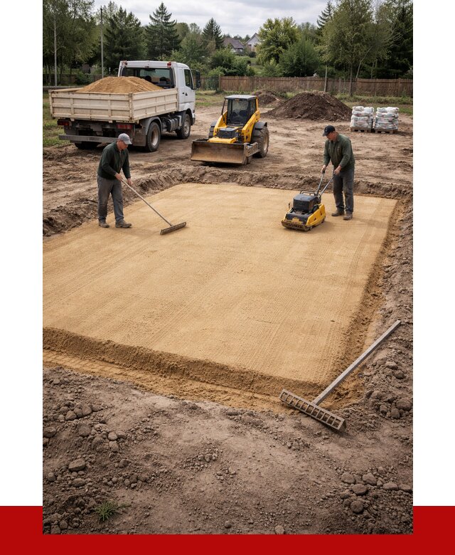 Устройство песчаной подушки в Спасске-Дальнем от 4656 р. ПРОНЕРУДСпс